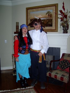 My pirate and me.
