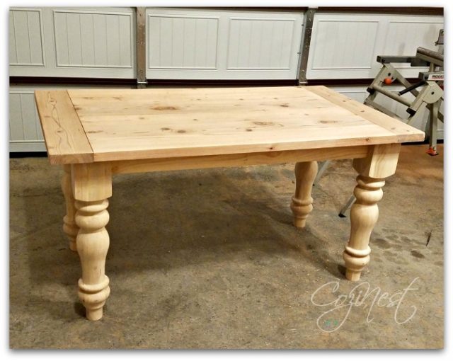 Unfinished Farmhouse Table