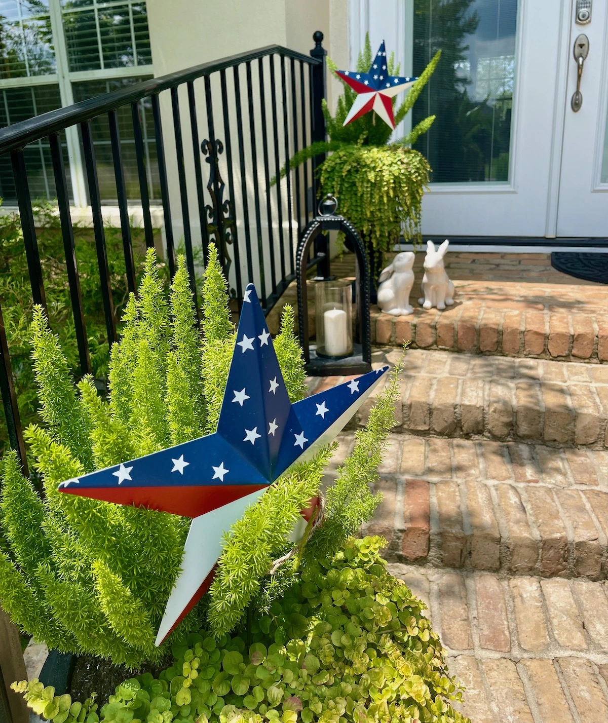 stars and stripes in the garden