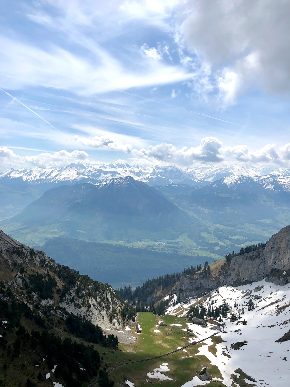 Mountain View of Lucerne Switzerland
